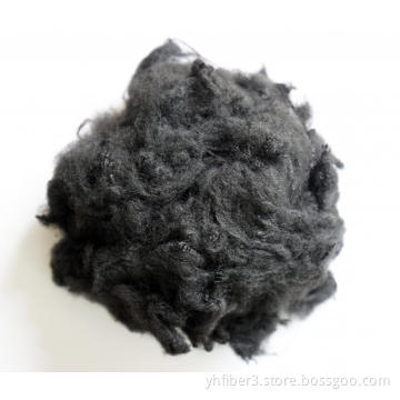 2.5dx51mm Recycled Polyester Staple Fiber BLACK